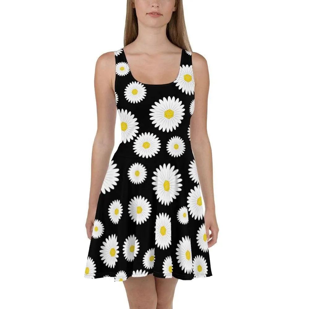 Daisy 20 D20 Basic Black Skater Dress
