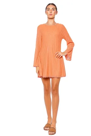 Dalia Pearl Long Sleeve Knit Mini Dress