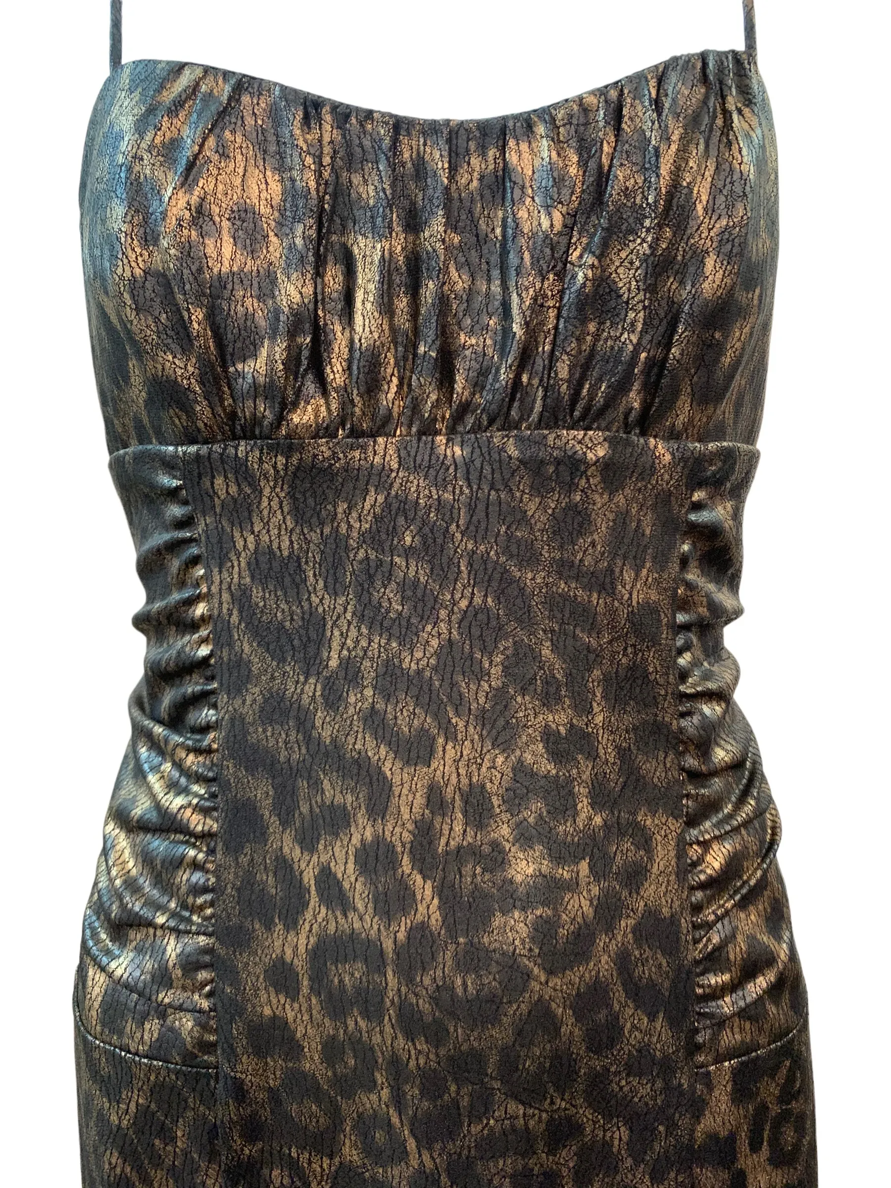 D&G Y2K Leopard Print Body Con Dress
