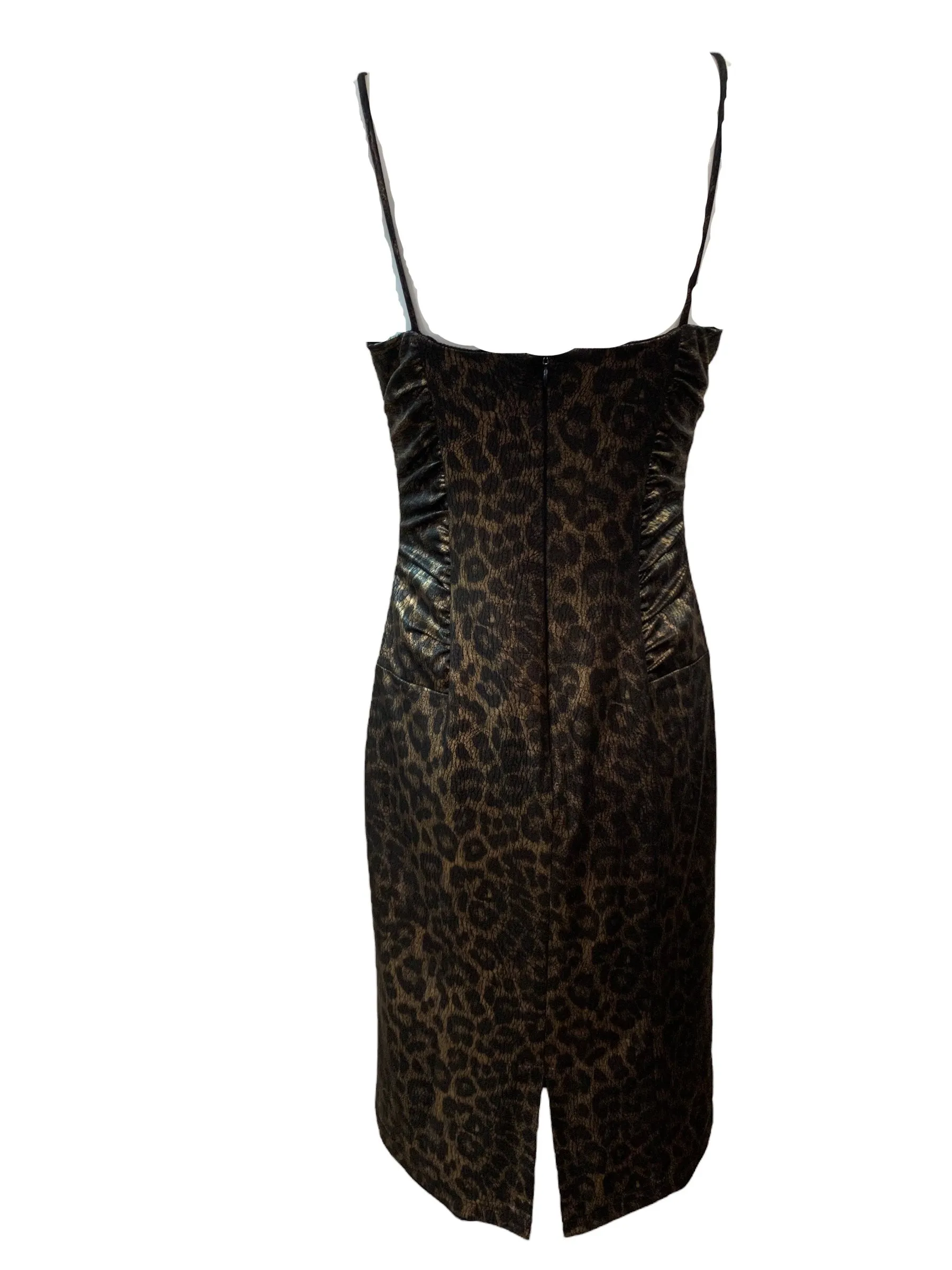 D&G Y2K Leopard Print Body Con Dress