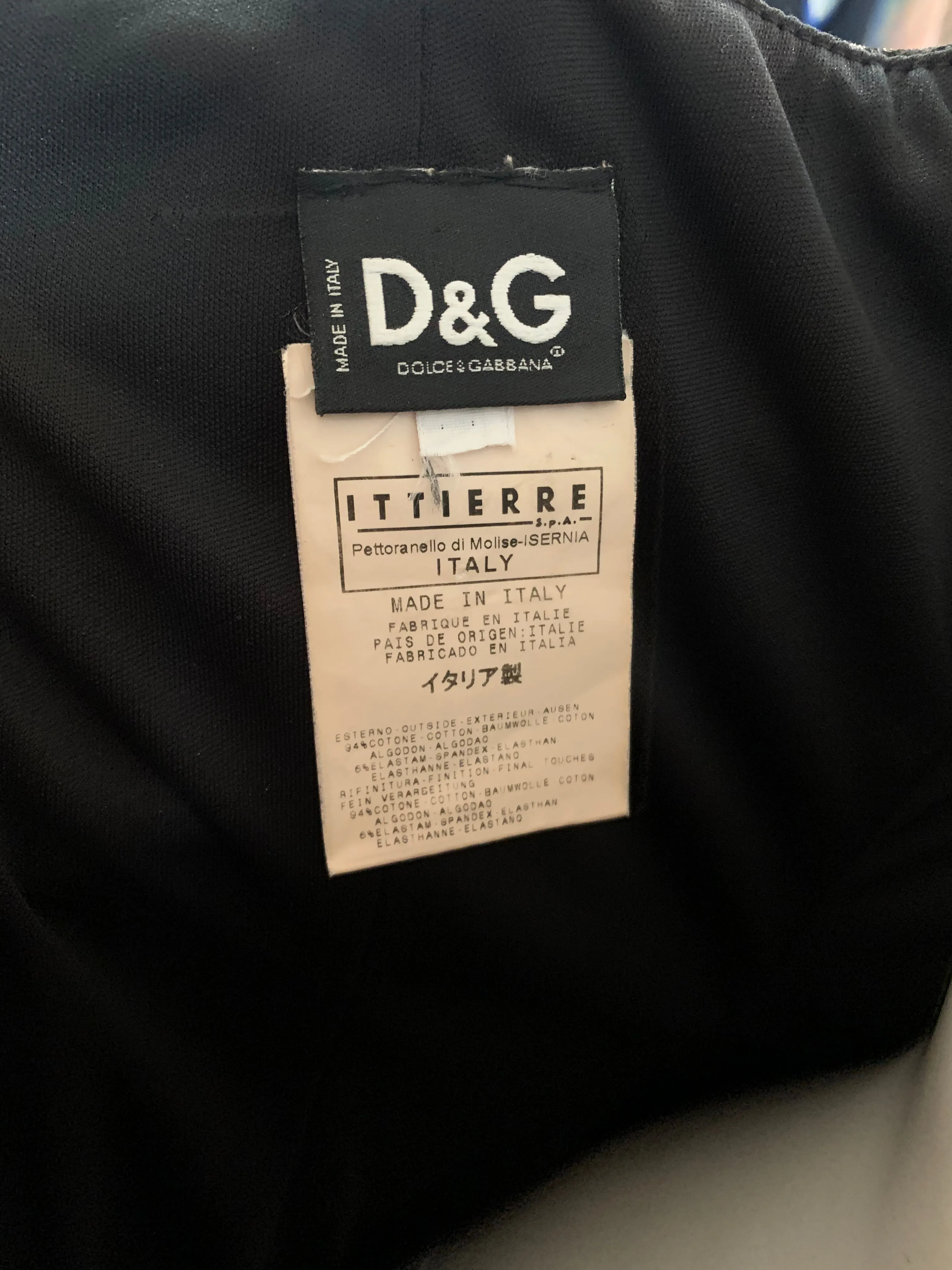 D&G Y2K Leopard Print Body Con Dress