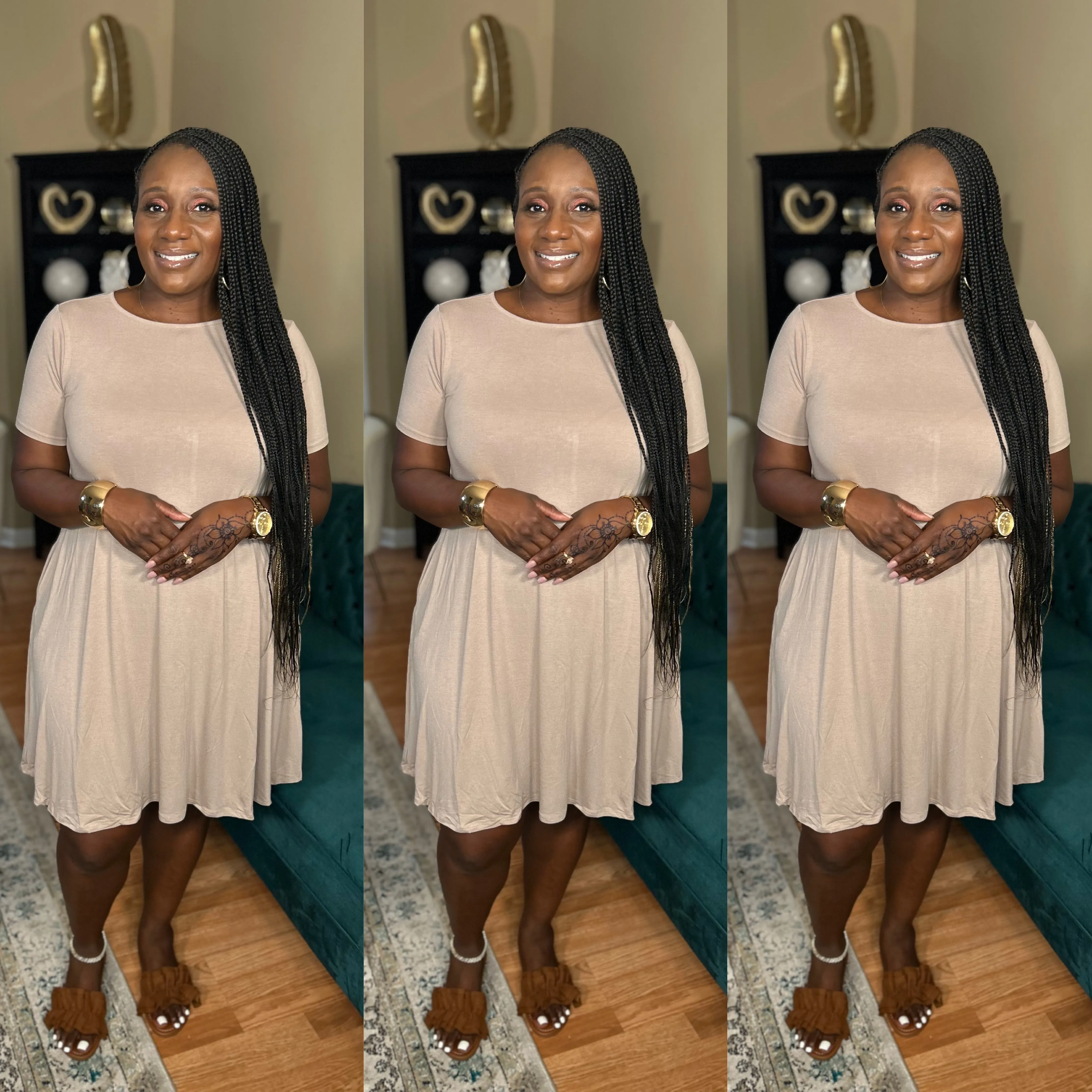 Deanna Dress - Mocha