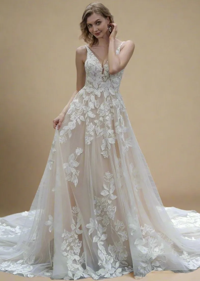 Deanna Lace Bridal Dress in Ivory Size 22-24 Express NZ wide