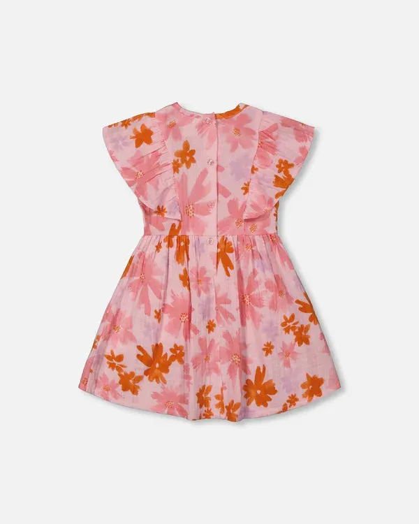 DEUX PAR DEUX- BABY PRINTED MUSLIN DRESS