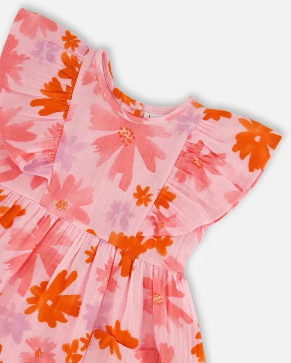 DEUX PAR DEUX- BABY PRINTED MUSLIN DRESS