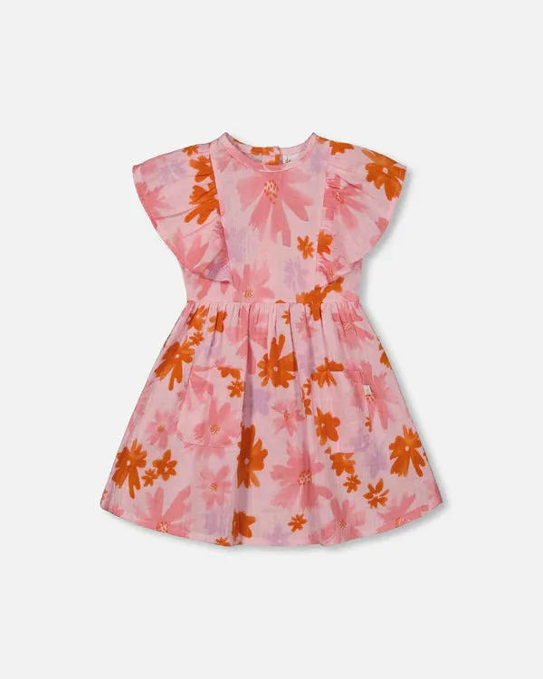 DEUX PAR DEUX- BABY PRINTED MUSLIN DRESS