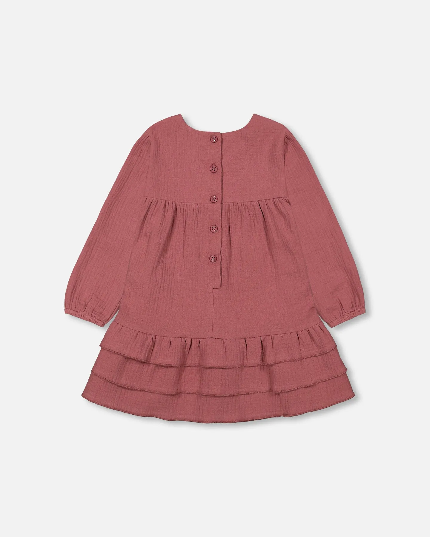 Deux Par Deux Frill Dress Plum
