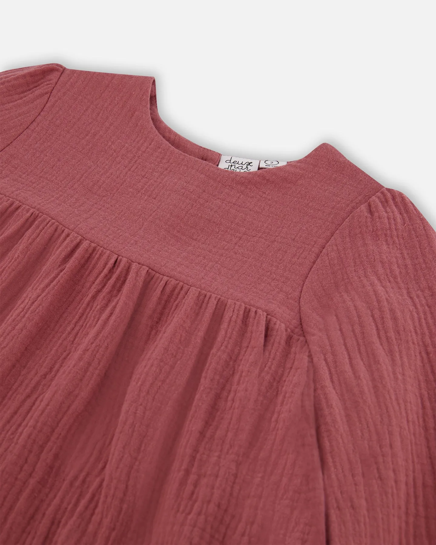Deux Par Deux Frill Dress Plum