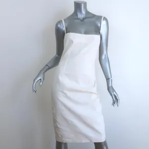 Dolce & Gabbana Sheath Dress White Stretch Cotton Size 44