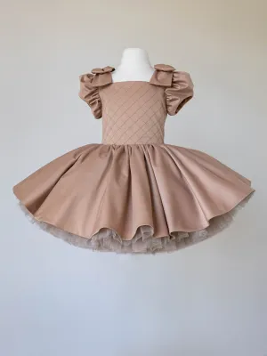 Doll dress in Sand