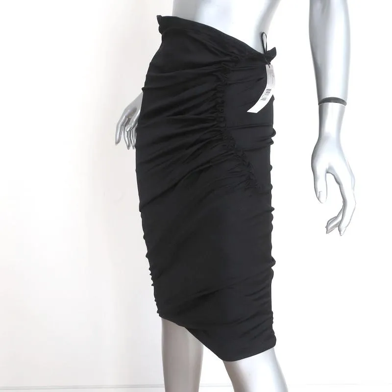 Donna Karan Collection Skirt or Strapless Dress Black Stretch Silk Size 8 NEW