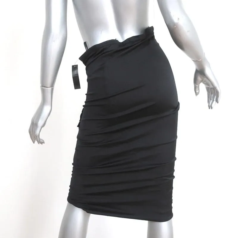 Donna Karan Collection Skirt or Strapless Dress Black Stretch Silk Size 8 NEW