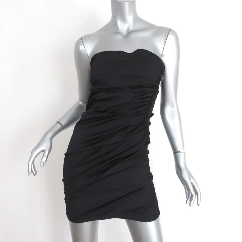 Donna Karan Collection Skirt or Strapless Dress Black Stretch Silk Size 8 NEW