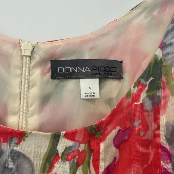 Donna Ricco - Floral print fit and flare dress