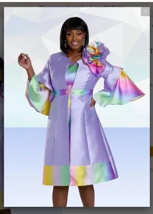 Donna Vinci Style 12152 2PC Dress/Jacket Virtual Silk Fabric Designed