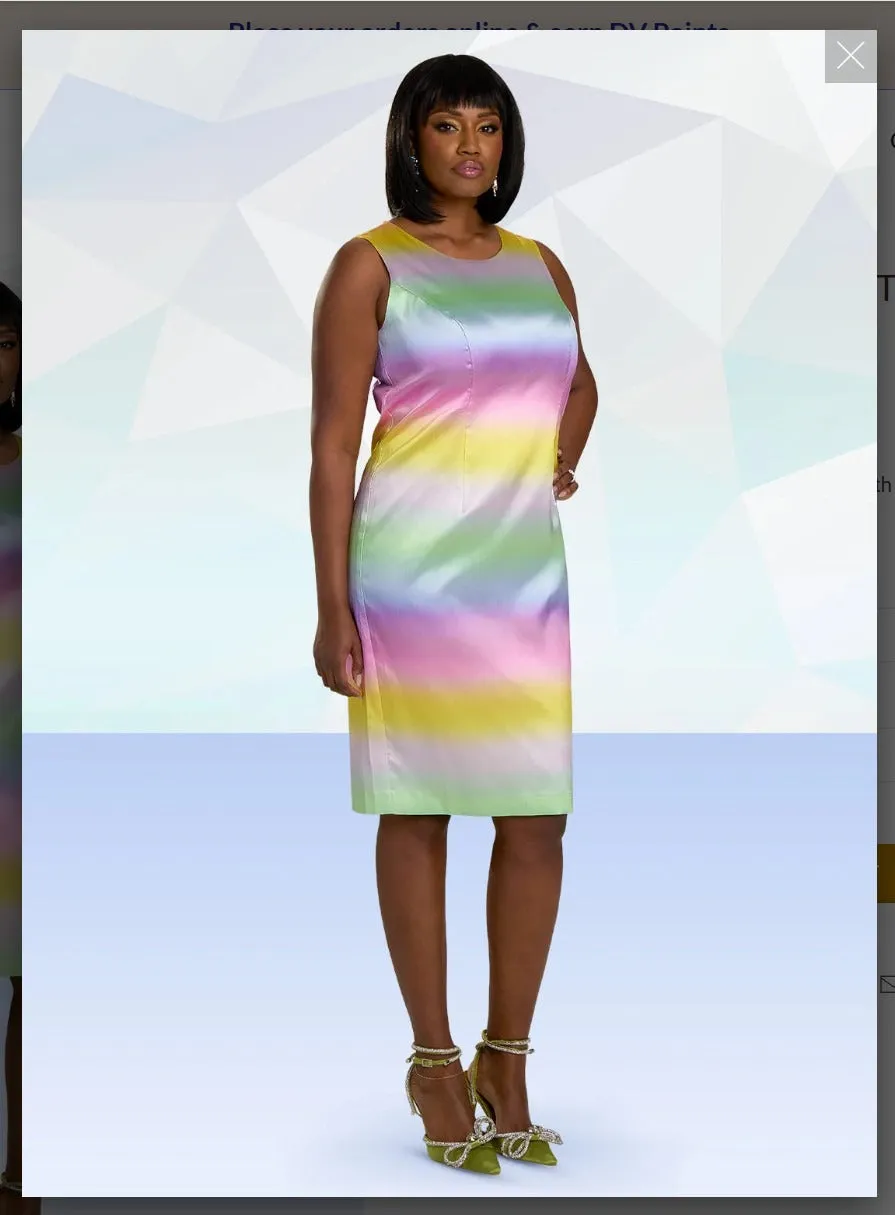 Donna Vinci Style 12152 2PC Dress/Jacket Virtual Silk Fabric Designed