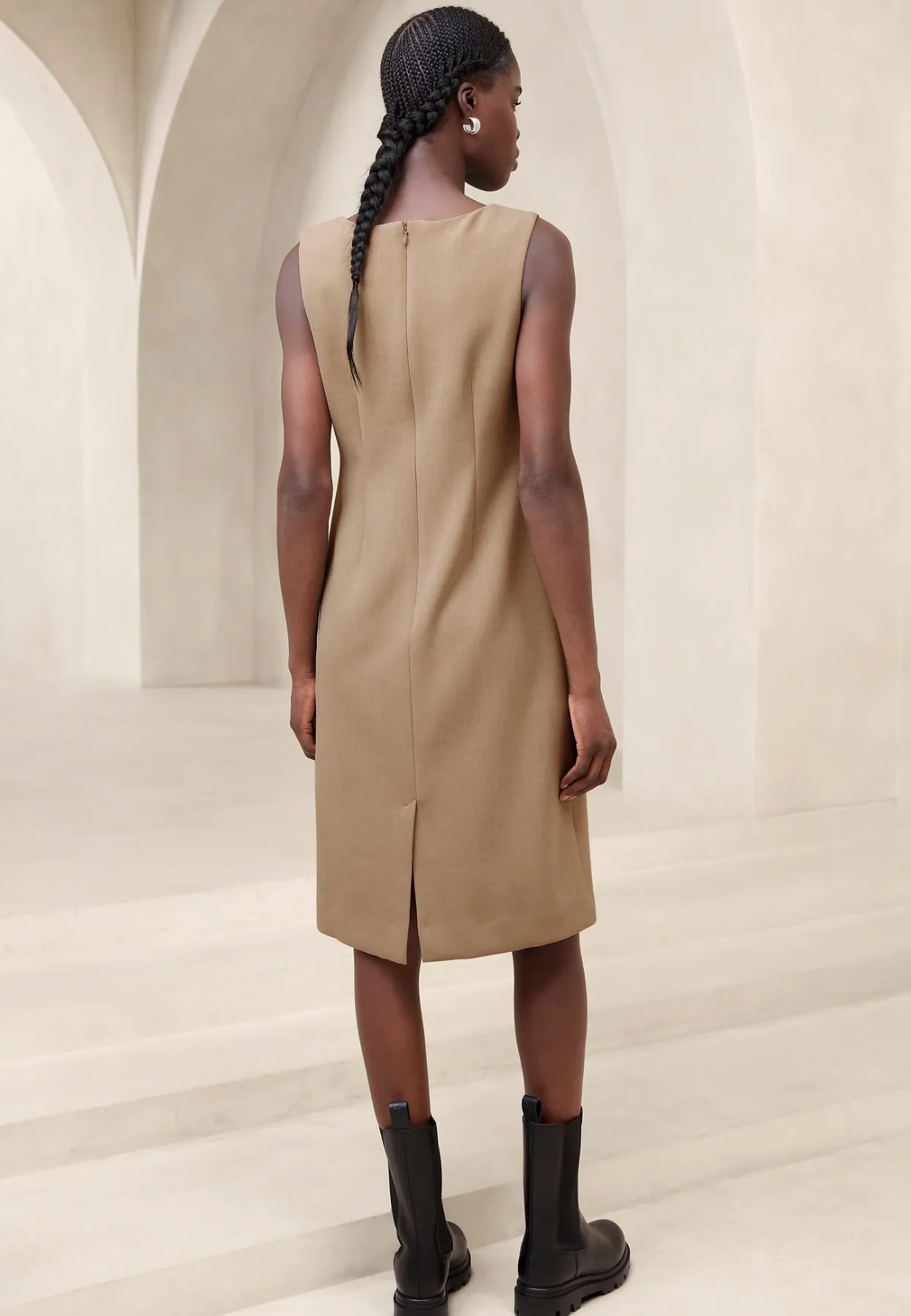 Double Weave Sheath Dress