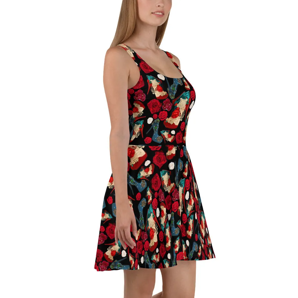 Dress 'Black red'