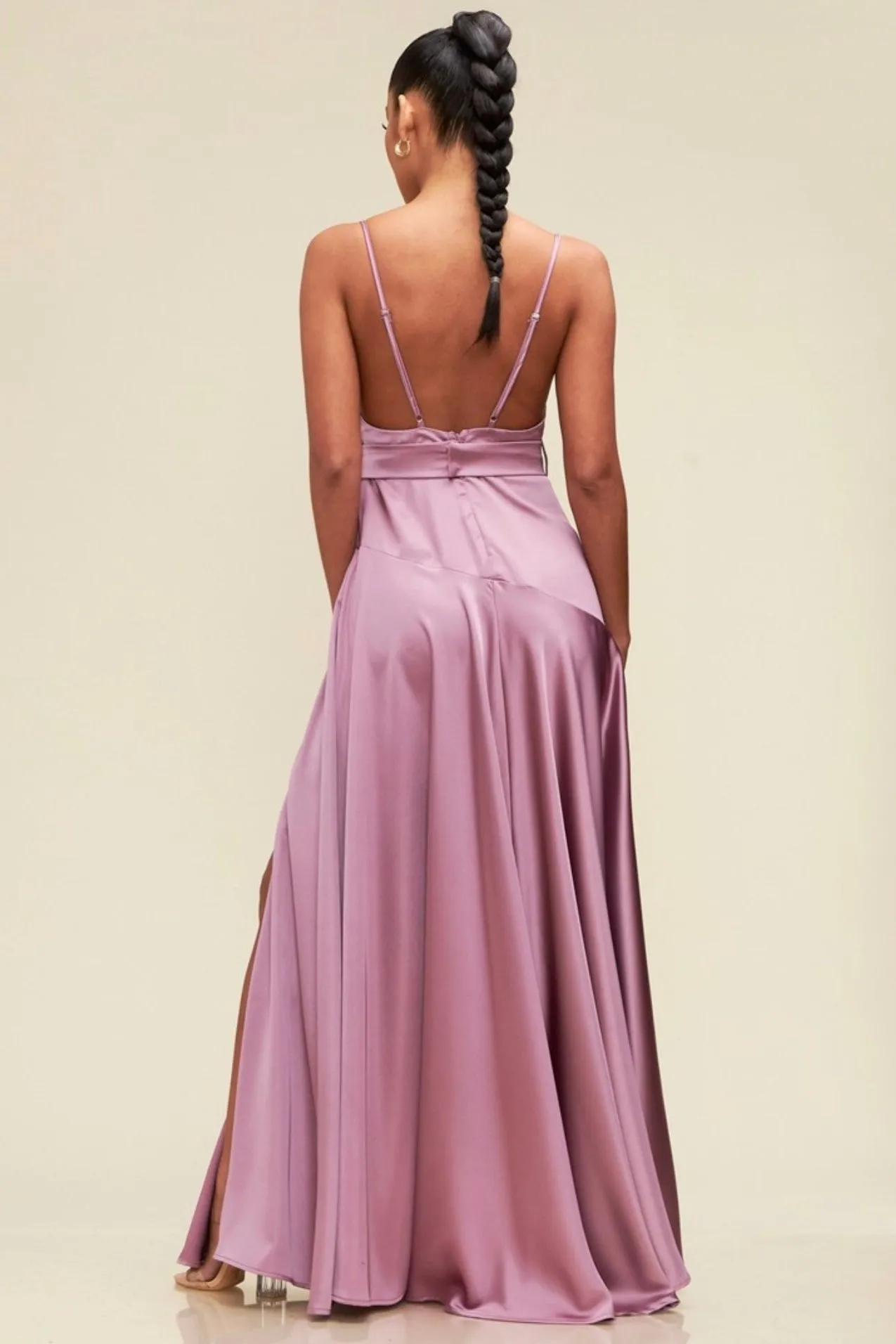 DRESS MAXI AMALFI SATIN
