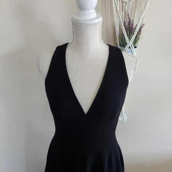 Dress the Population Black Catalina Fit &amp; Flare Cocktail Dress Size Small NWT