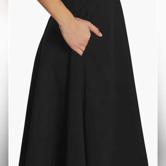 Dress the Population Black Catalina Fit &amp; Flare Cocktail Dress Size Small NWT