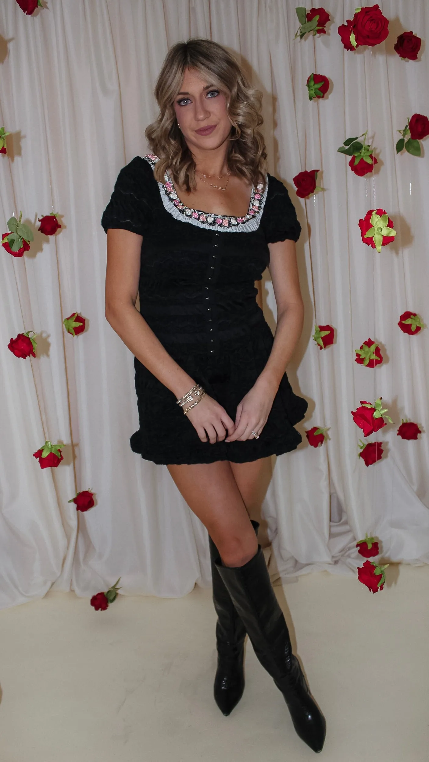 Dressed in Lace Black Dress