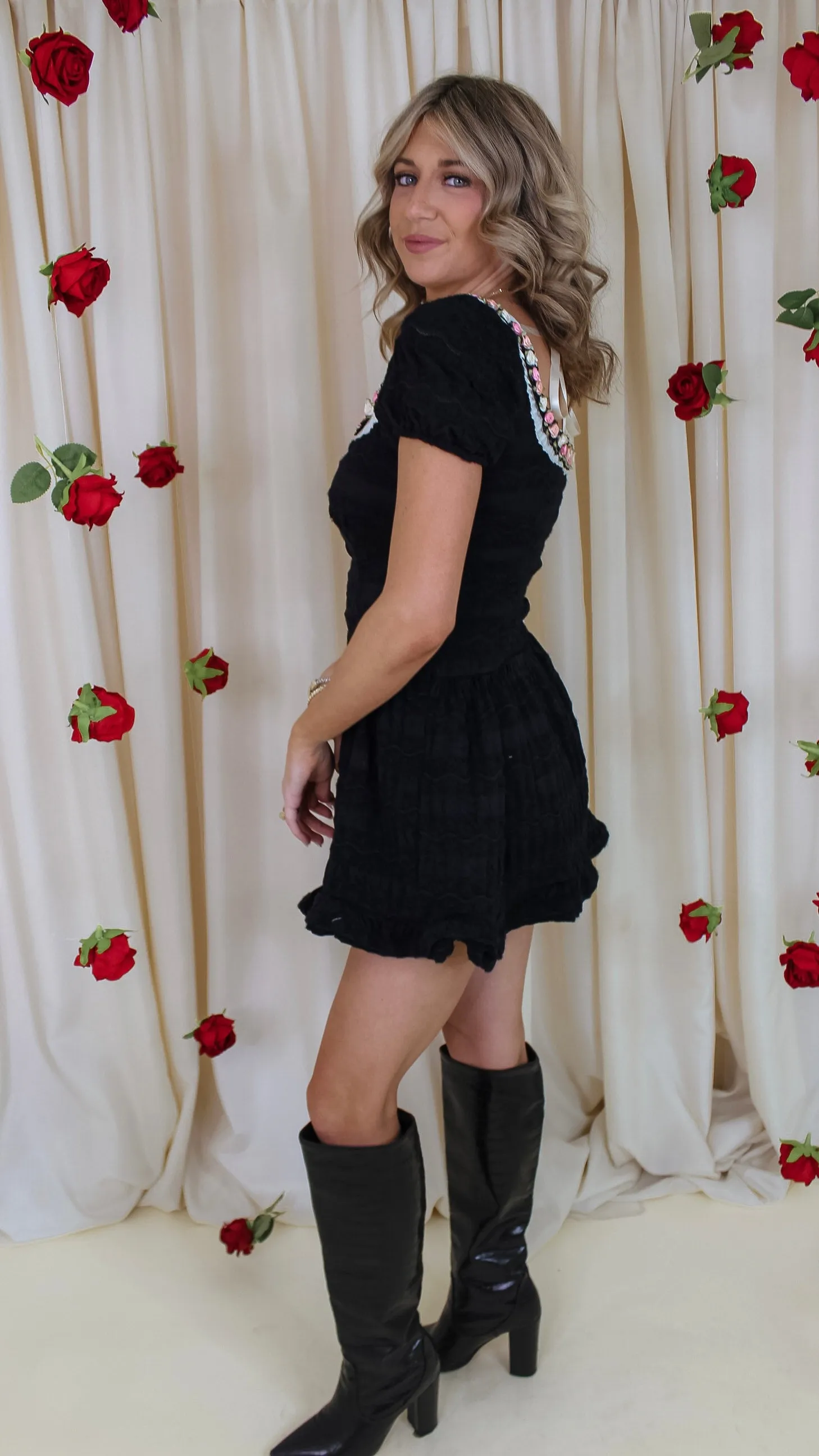Dressed in Lace Black Dress