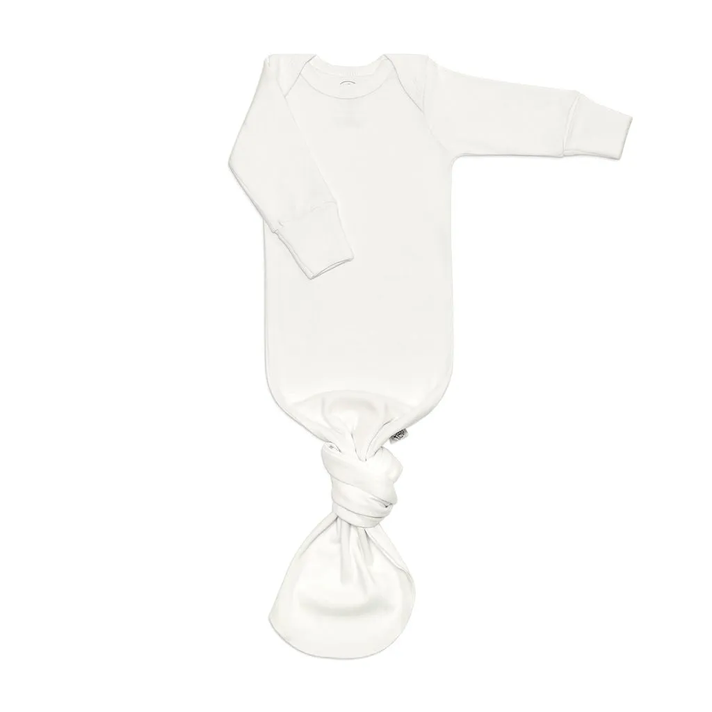 Eco White Gown | Organic Knot Gown | Gender Neutral