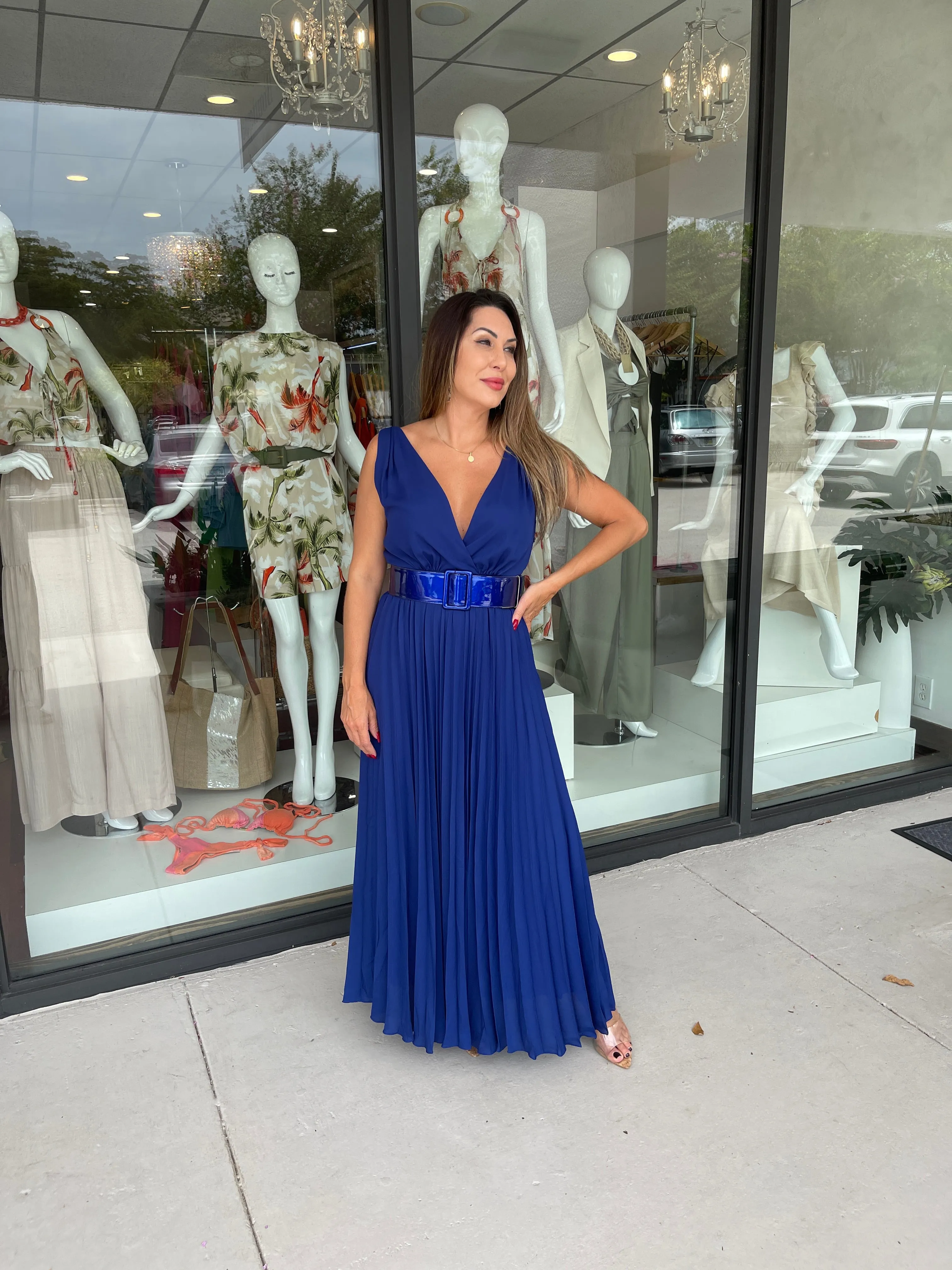 ESCARLATE PLEATEAD DRESS