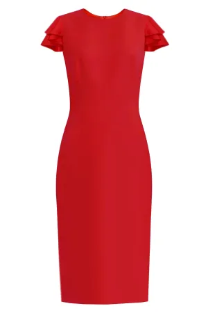 Estella Sheath Dress With Butterfly Sleeves - All Colors