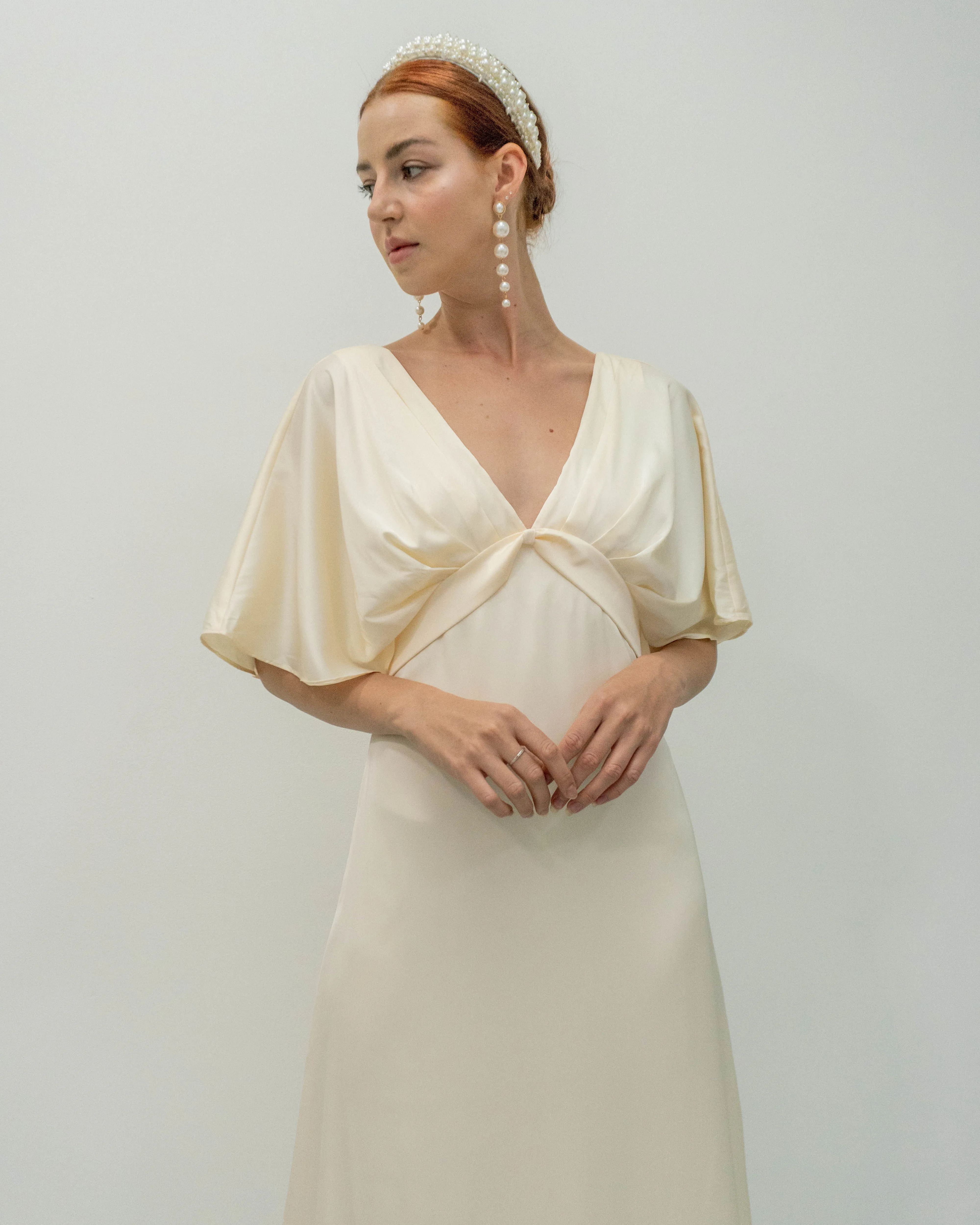 Esther Open Back Floor Length Dress