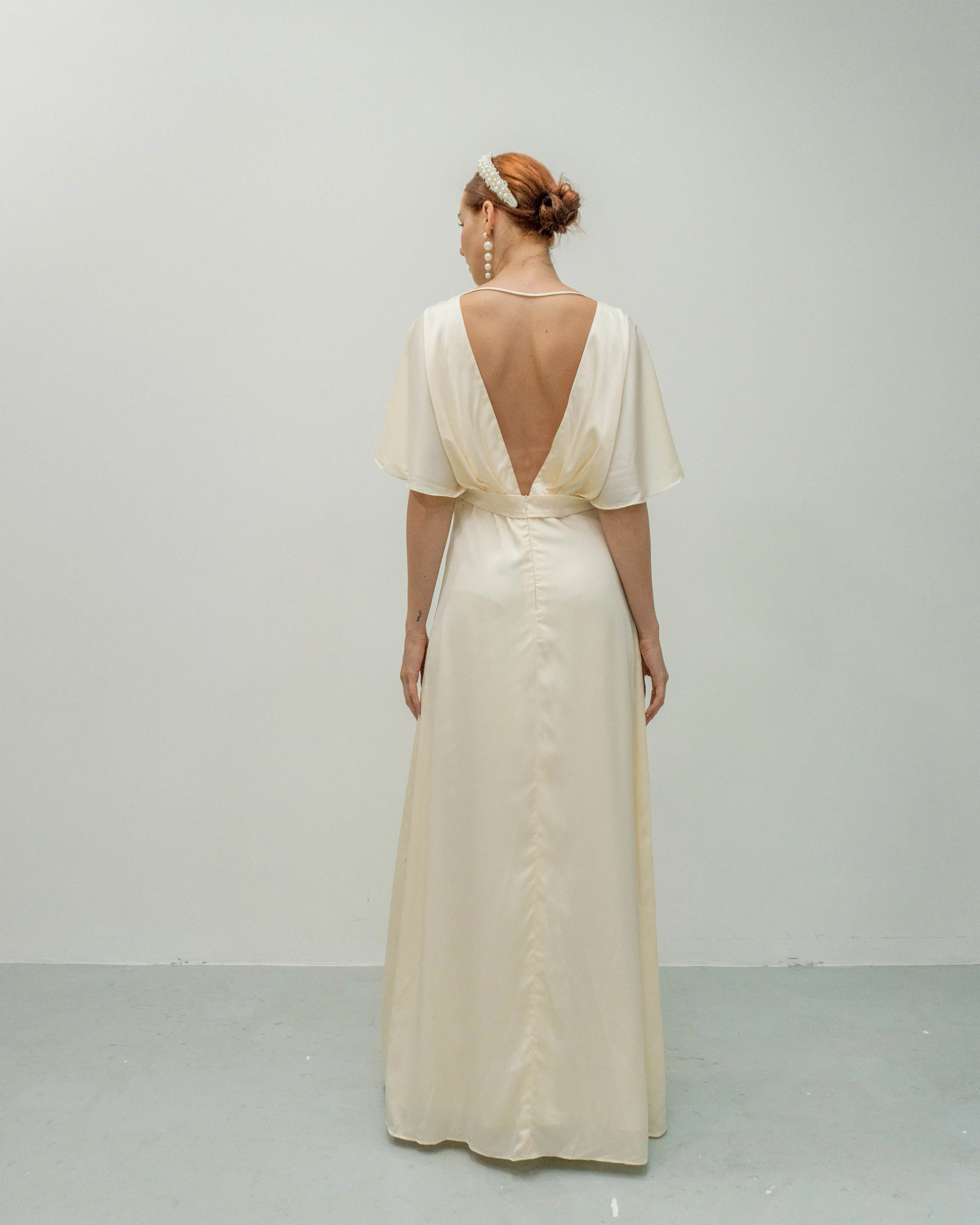 Esther Open Back Floor Length Dress