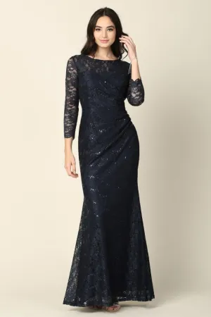 Eva Size 4XL 3397 Navy Mother of Bride Dress
