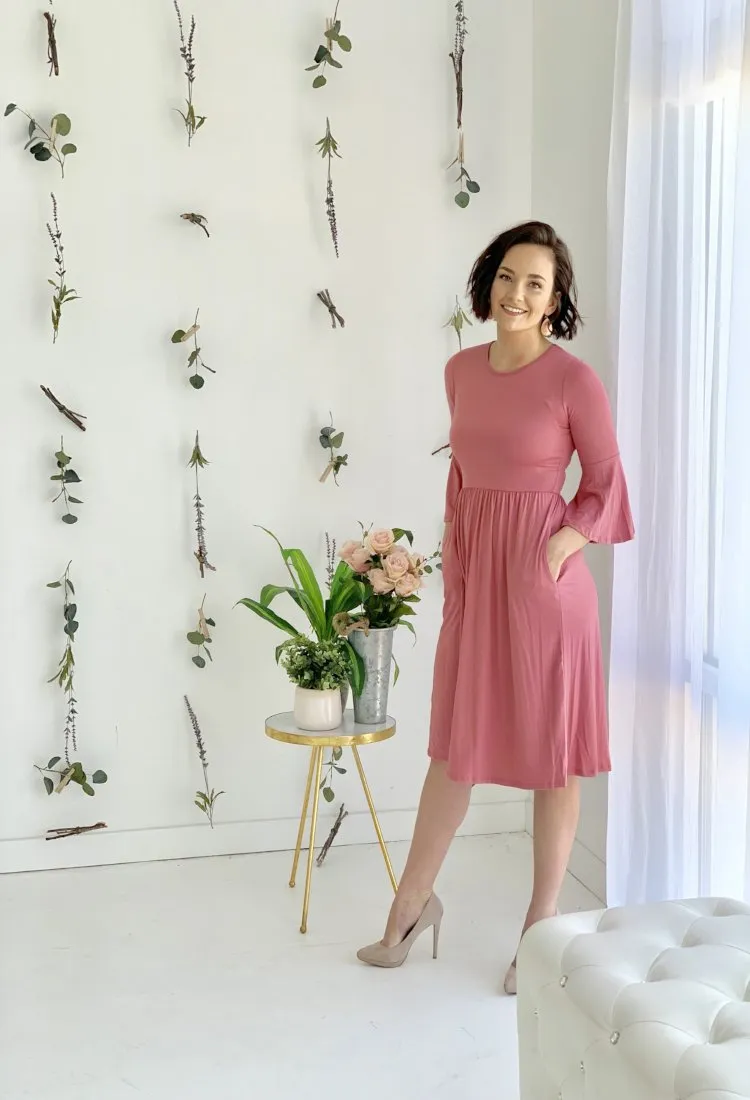 Everly Ruffle Dress-Final Sale