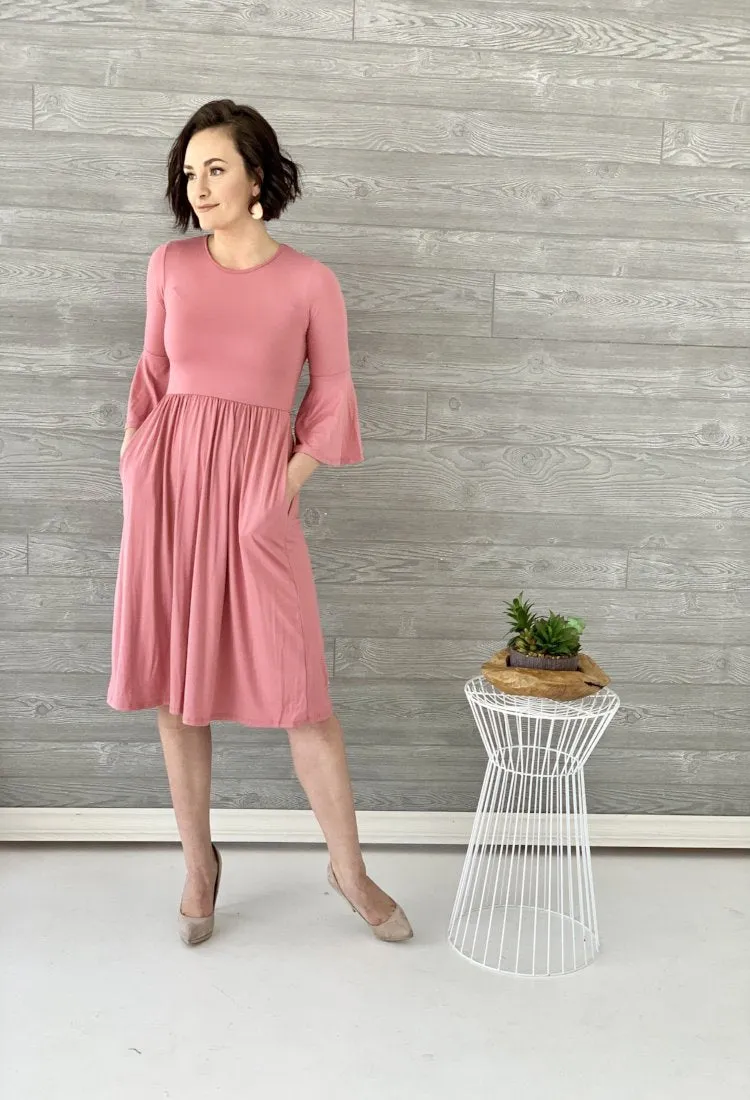 Everly Ruffle Dress-Final Sale