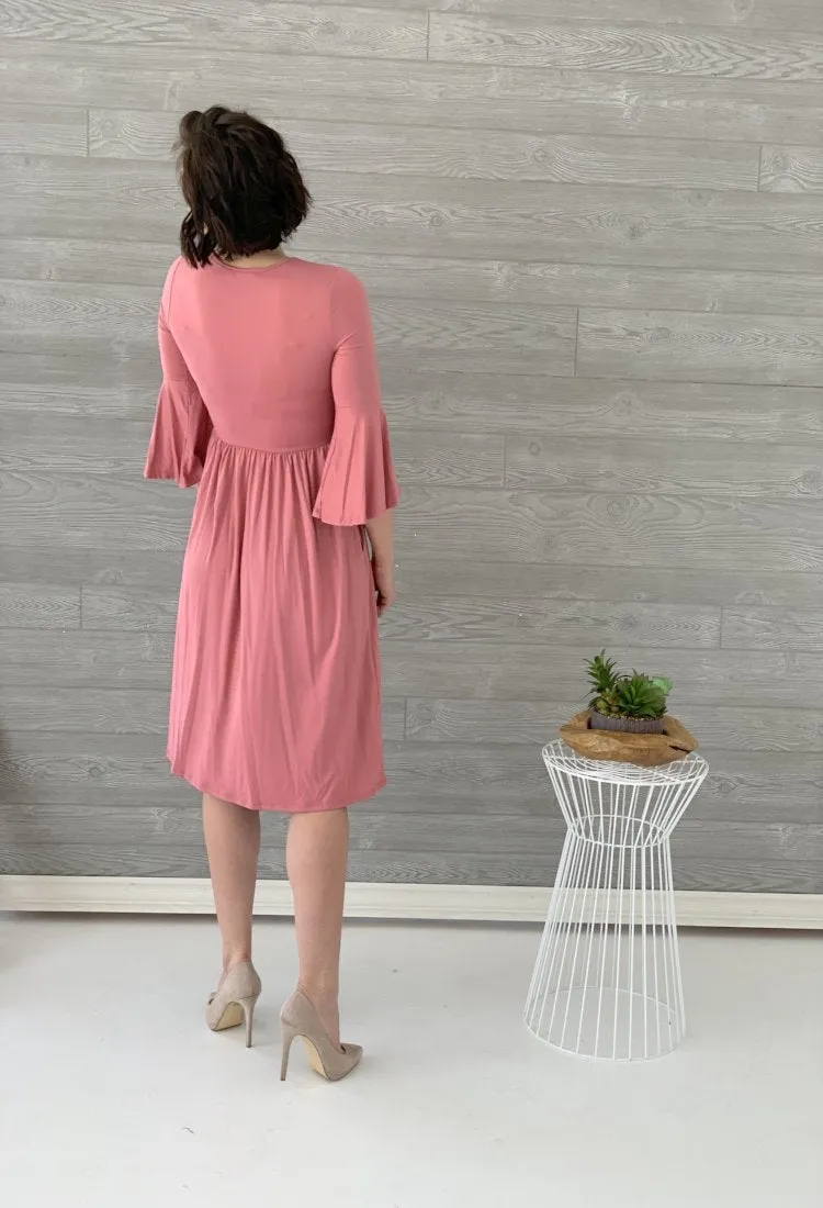 Everly Ruffle Dress-Final Sale