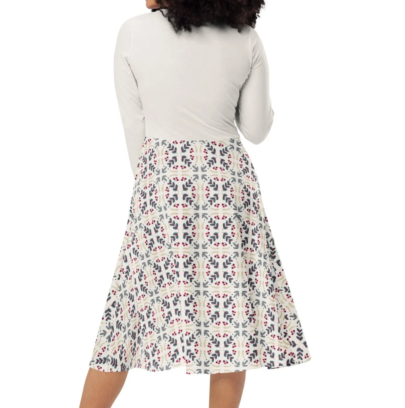 Farmhouse Christmas Midi Dress (S-6XL)