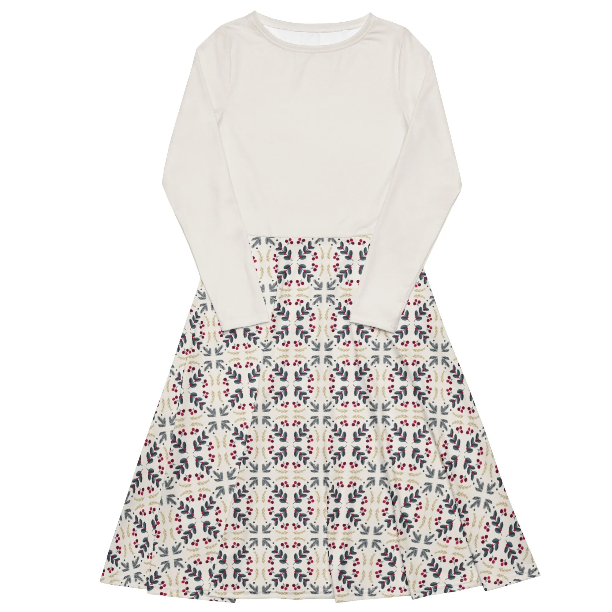 Farmhouse Christmas Midi Dress (S-6XL)
