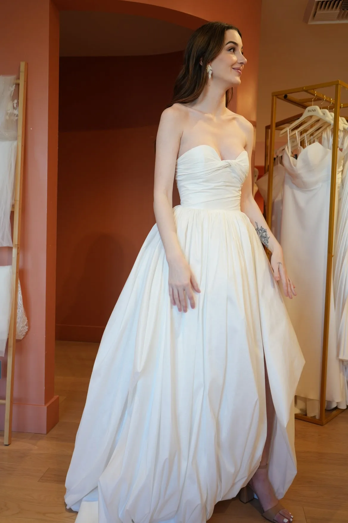 Felicia twisted bodice bridal gown