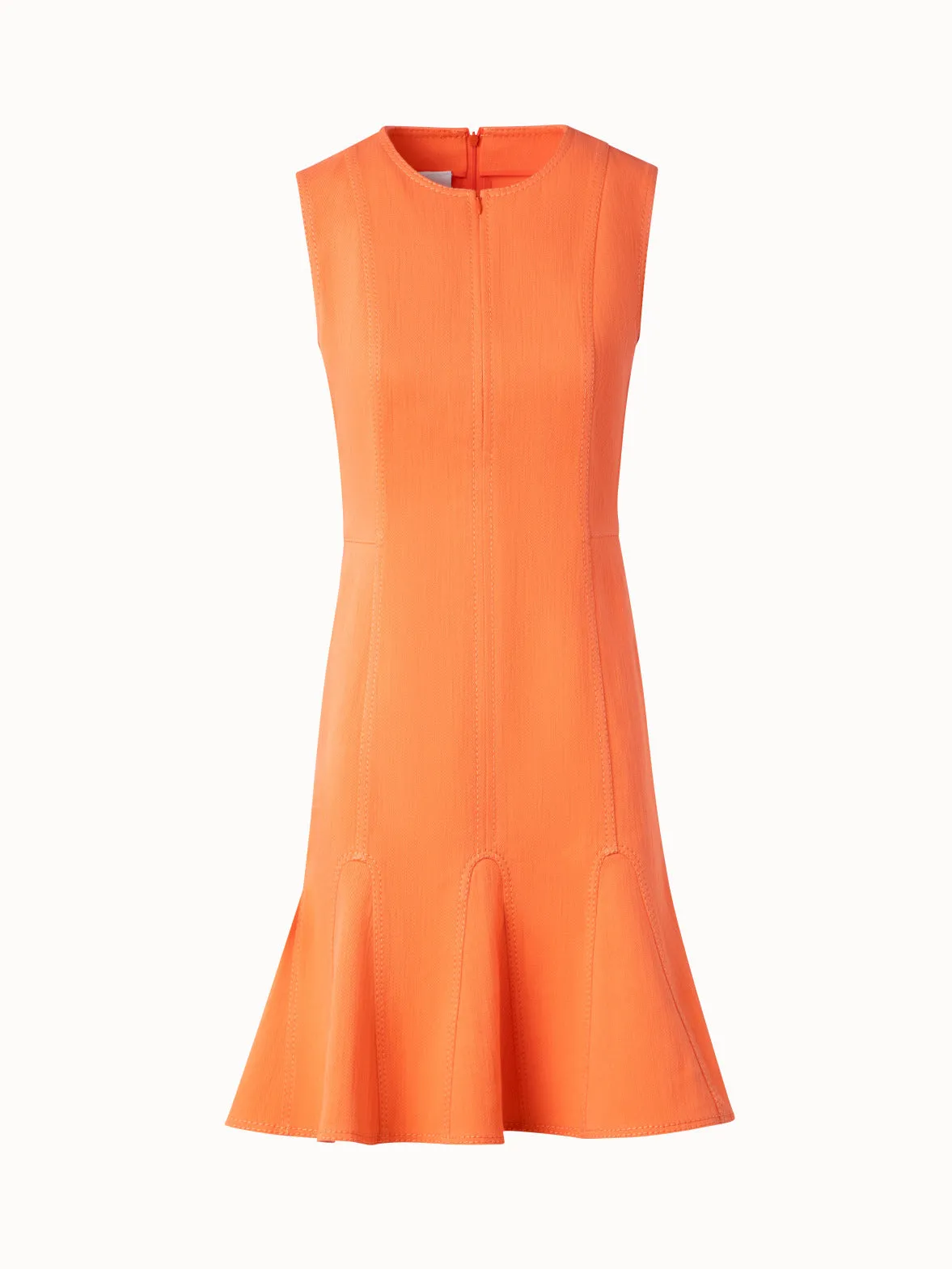 Flared Cotton Denim Dress