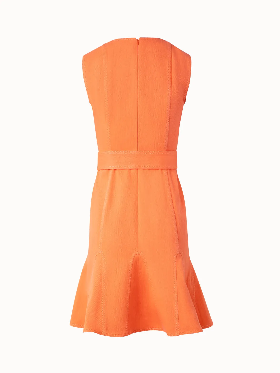 Flared Cotton Denim Dress