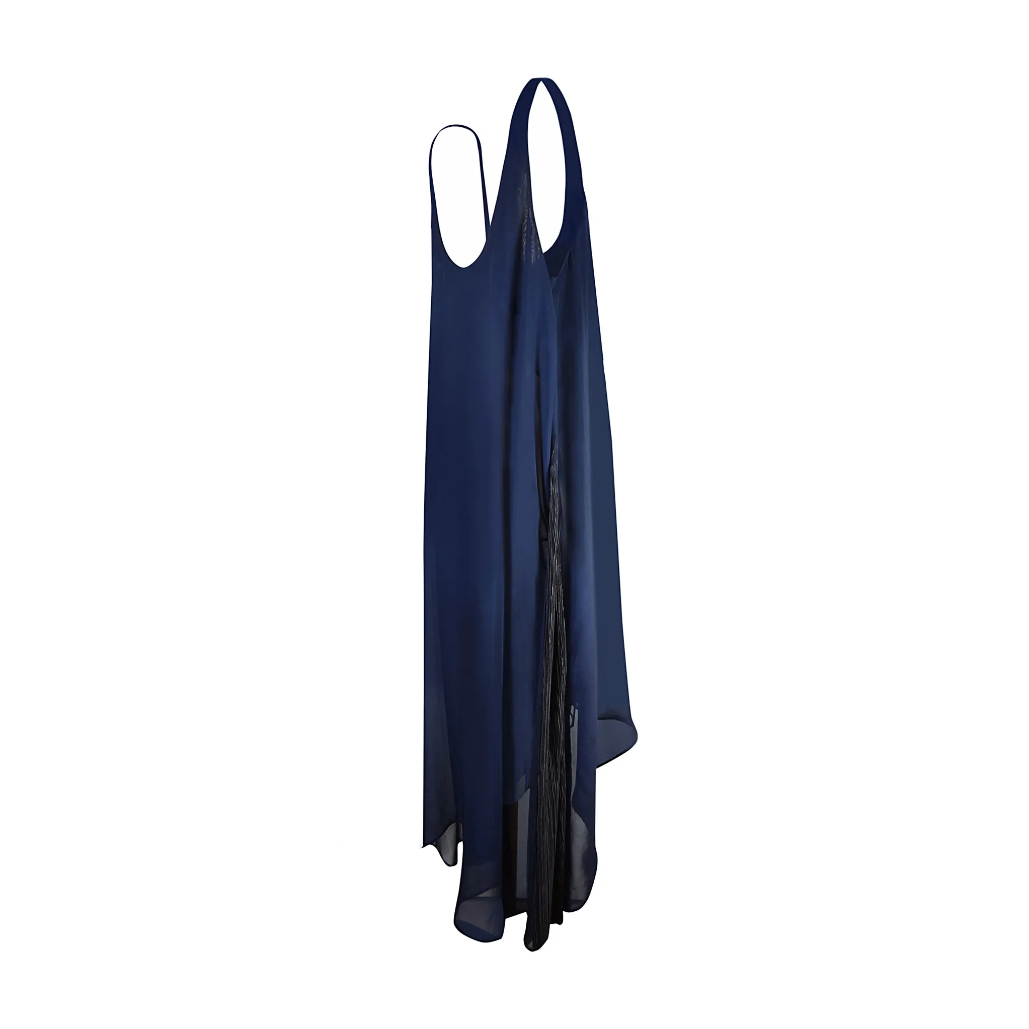 Flared Tank Dress with Side Fins