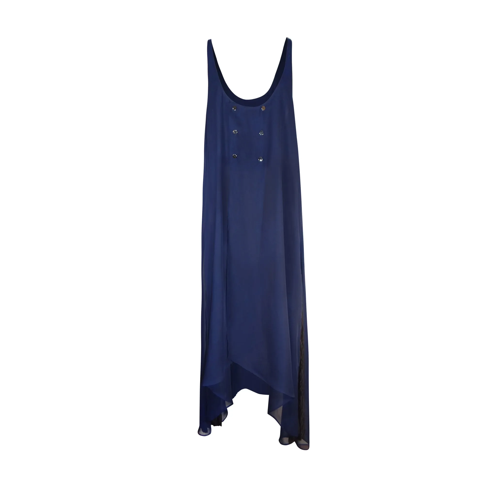 Flared Tank Dress with Side Fins