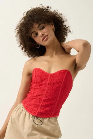 Floral Lace Corset Top