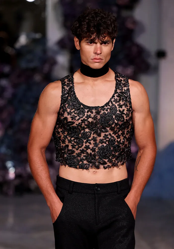 Floral Lace Crop Top