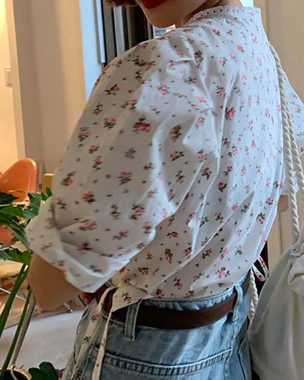 Floral Wrap Top