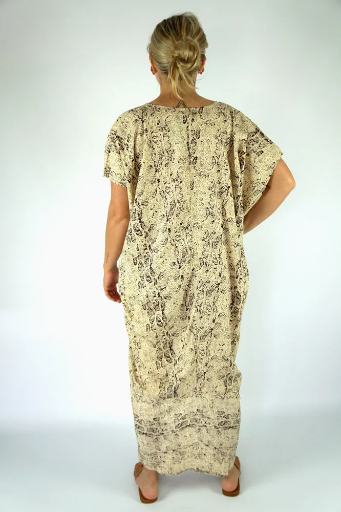 Frilled Toga Dress "Cobra"