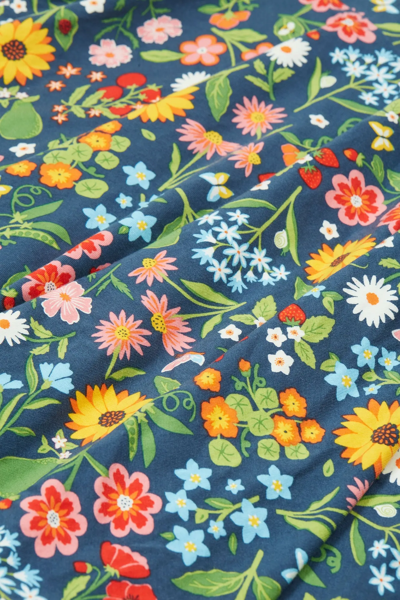 Frugi Girls Potager Garden Sunshine Skater Dress