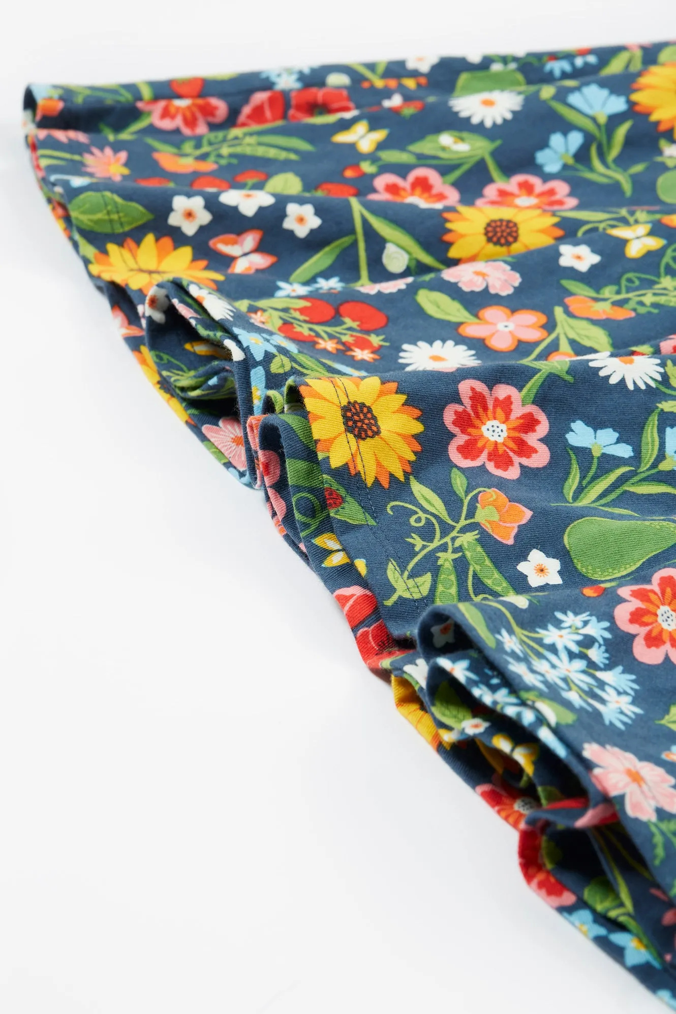 Frugi Girls Potager Garden Sunshine Skater Dress