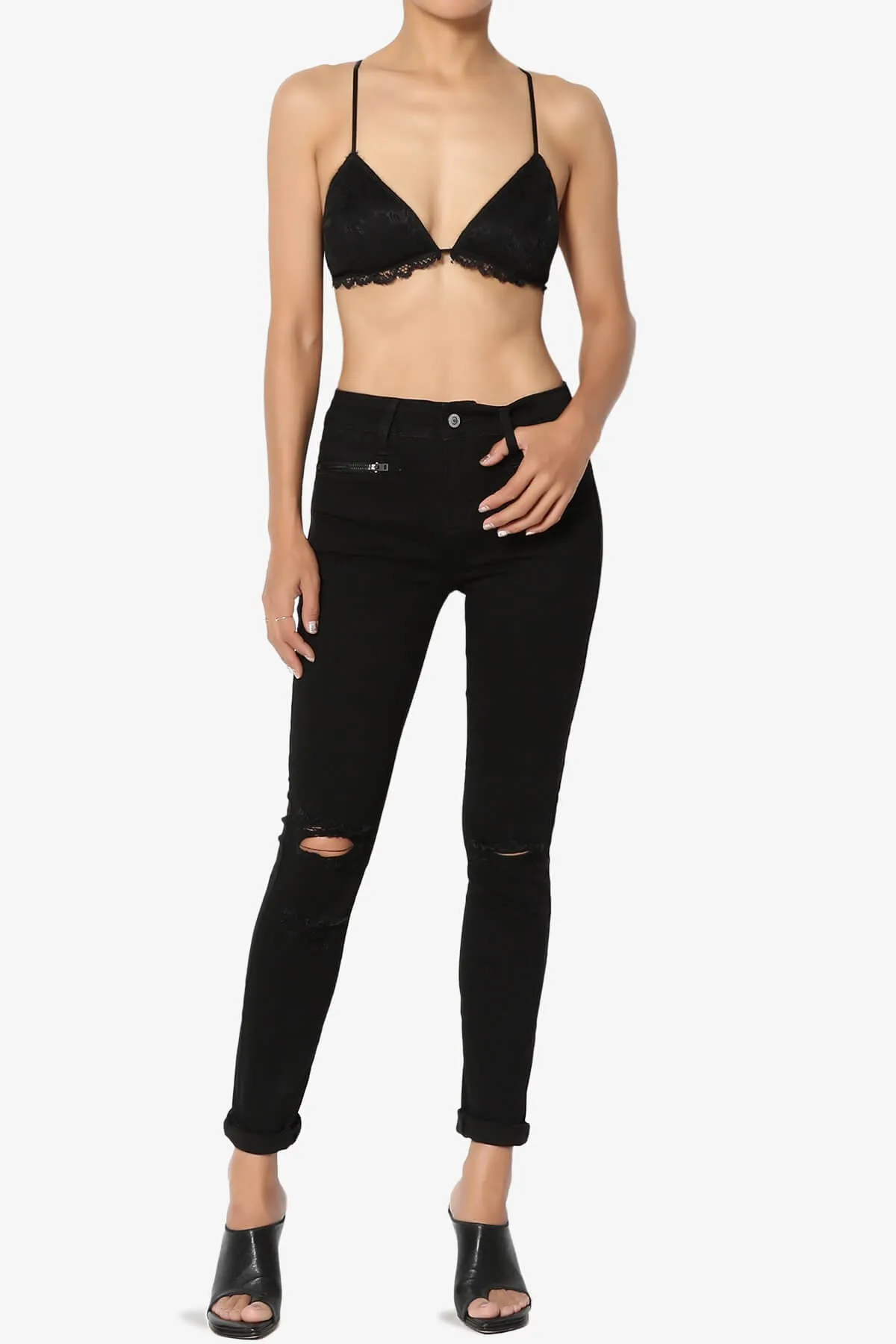 Garvan Crossback Lace Triangle Bra